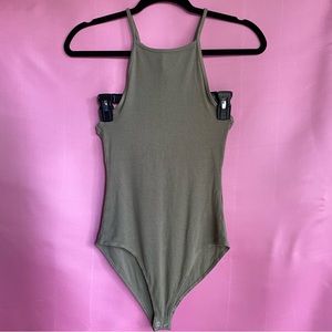 Green Sleeveless Bodysuit